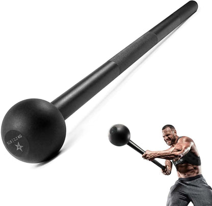 Alloy Steel Mace Macebell, Weighted Bar for Strength Training, Shoulder, Grips & Forearms Workouts - Gym Hammer with Multiple Size