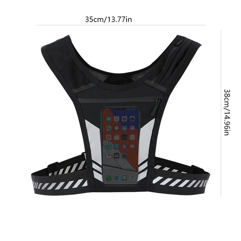 Ultra-Lightweight Hydration Running Vest with Phone Pocket and Water Bottle Holder - Perfect for Outdoor Sports, Cycling, and Hiking