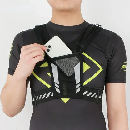 Ultra-Lightweight Hydration Running Vest with Phone Pocket and Water Bottle Holder - Perfect for Outdoor Sports, Cycling, and Hiking