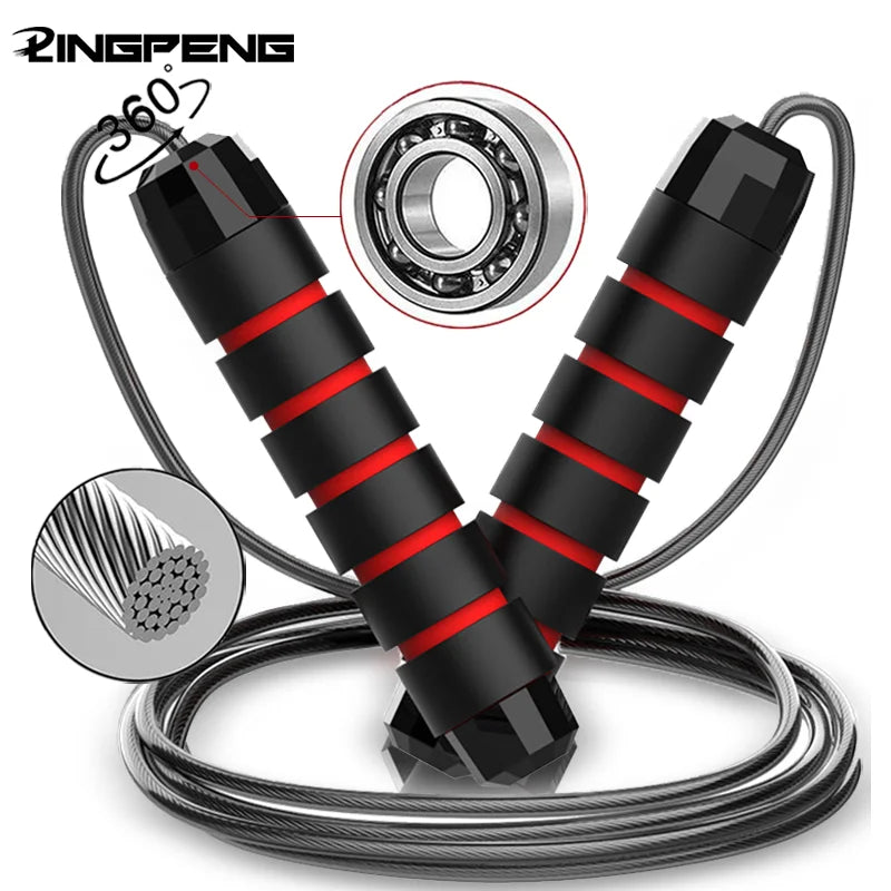 Elevate Your Fitness Routine with Our Adjustable Tangle-Free Speed Jump Rope Featuring Comfortable Foam Handles