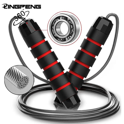Elevate Your Fitness Routine with Our Adjustable Tangle-Free Speed Jump Rope Featuring Comfortable Foam Handles
