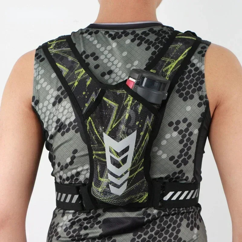 Ultra-Lightweight Hydration Running Vest with Phone Pocket and Water Bottle Holder - Perfect for Outdoor Sports, Cycling, and Hiking