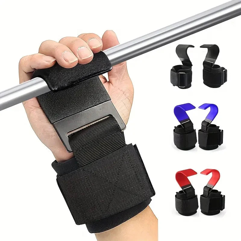 Unleash Your Strength with Our Heavy Duty Weightlifting Hooks - Padded Handles for Ultimate Comfort in Weightlifting and Pull-Ups!