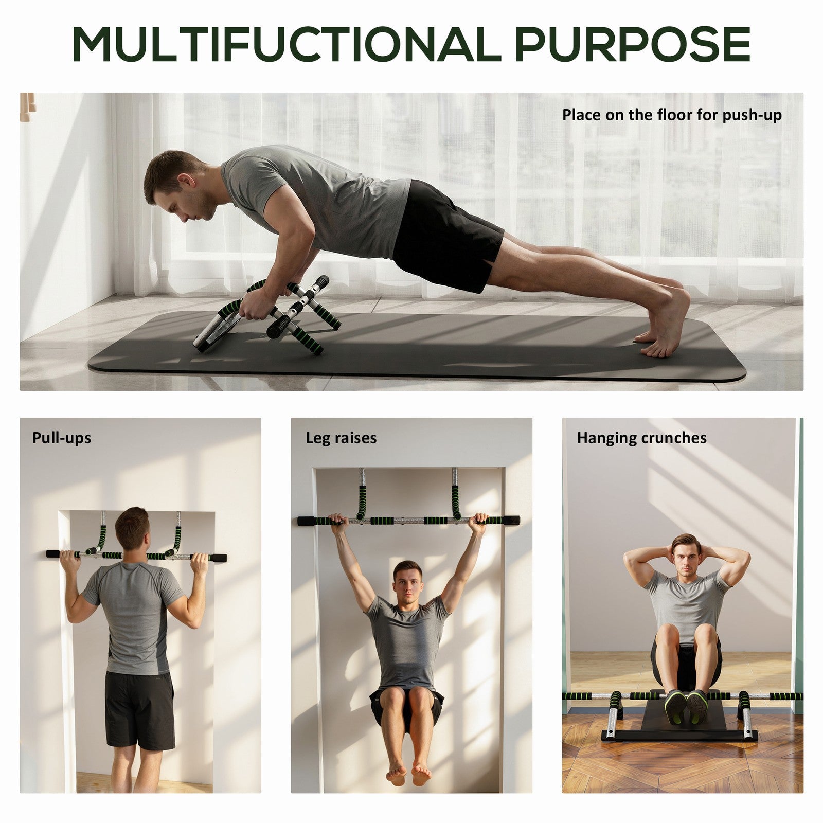 Transform Your Home Workouts with the Adjustable Pull-Up Bar for Ultimate Upper Body Strength